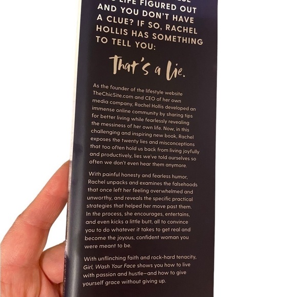 Girl wash your face hard back book by Rachel Hollis - Picture 4 of 6